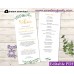 Greenery Wedding Program tea length template,Greenery Wedding Order of Service template, (78)